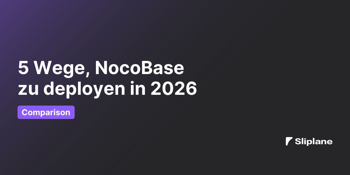5 Wege, NocoBase zu deployen in 2026