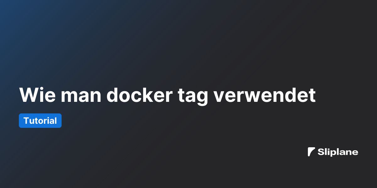 Wie man docker tag verwendet