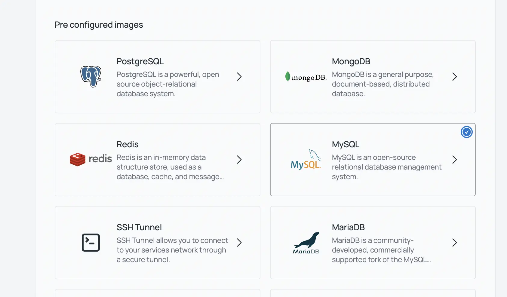 MySQL Preset