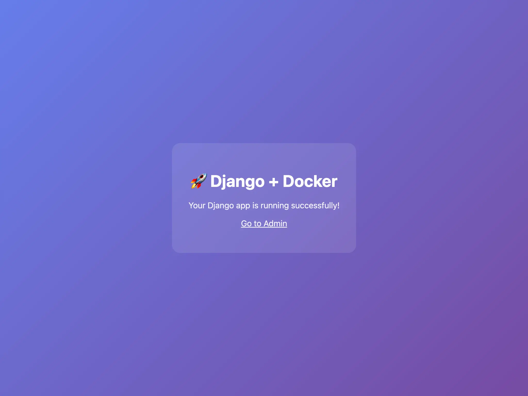 Django App on Sliplane